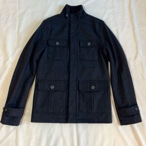 Original Penguin Men's Charcoal‎ Field Jacket, Coat